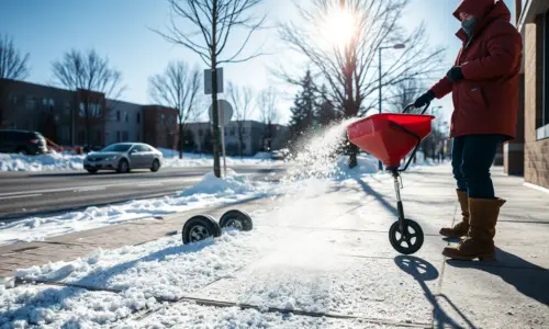 Sidewalk Salting